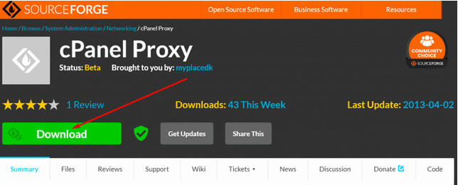 Download cPanel Proxy
