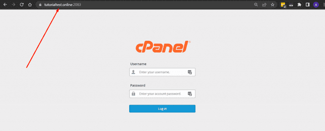 Masuk ke cPanel