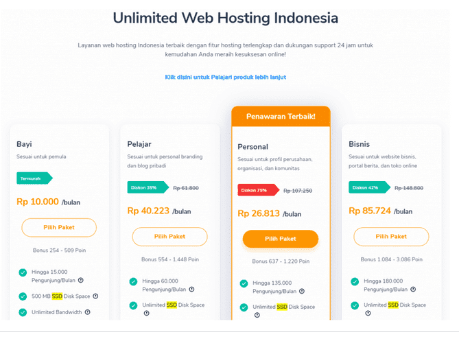 Unlimited Web Hosting Indonesia 