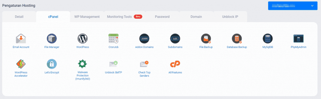 Menyediakan Akses ke cPanel