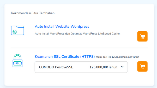 Niagahoster yang menawarkan diri menginstalkan WordPress serta memasangkan SSL