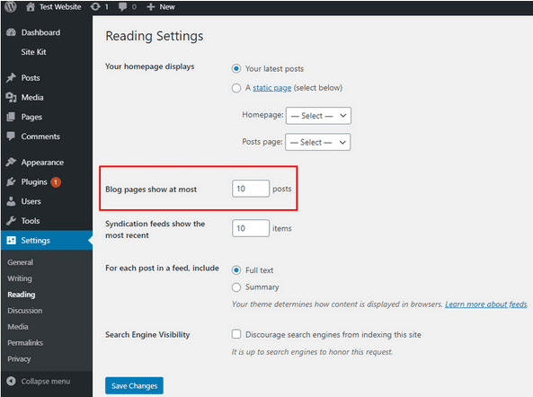 Batasi Jumlah Tampilan Konten di Halaman Website