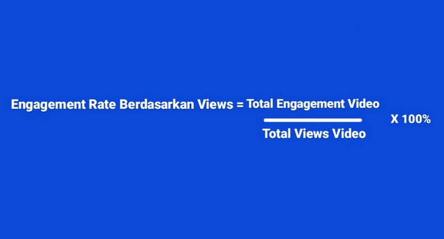 Contoh Rumus  Menghitung Engagement Berdasarkan Views