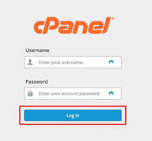 Log in CPanel 