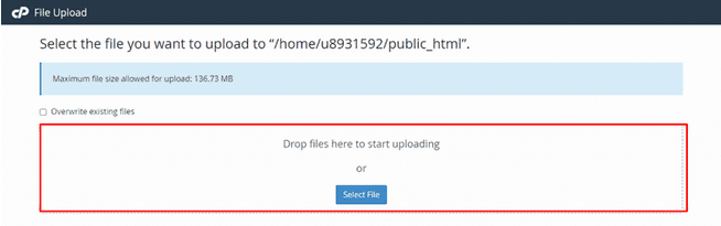 Unggah Folder WordPress
