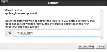 klik Ekstrak file