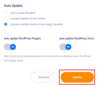 Klik Update 
