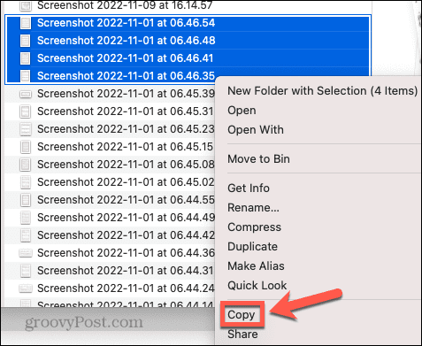 1. Select the file or folder you want to copy by clicking on it.
2. Right-click on the selected item and choose "Copy" from the context menu.
3. Navigate to the location where you want to paste the item.
4. Right-click again and select "Paste Item" to complete the action.