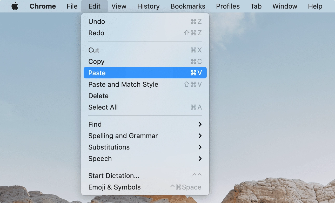 How to Paste on Mac