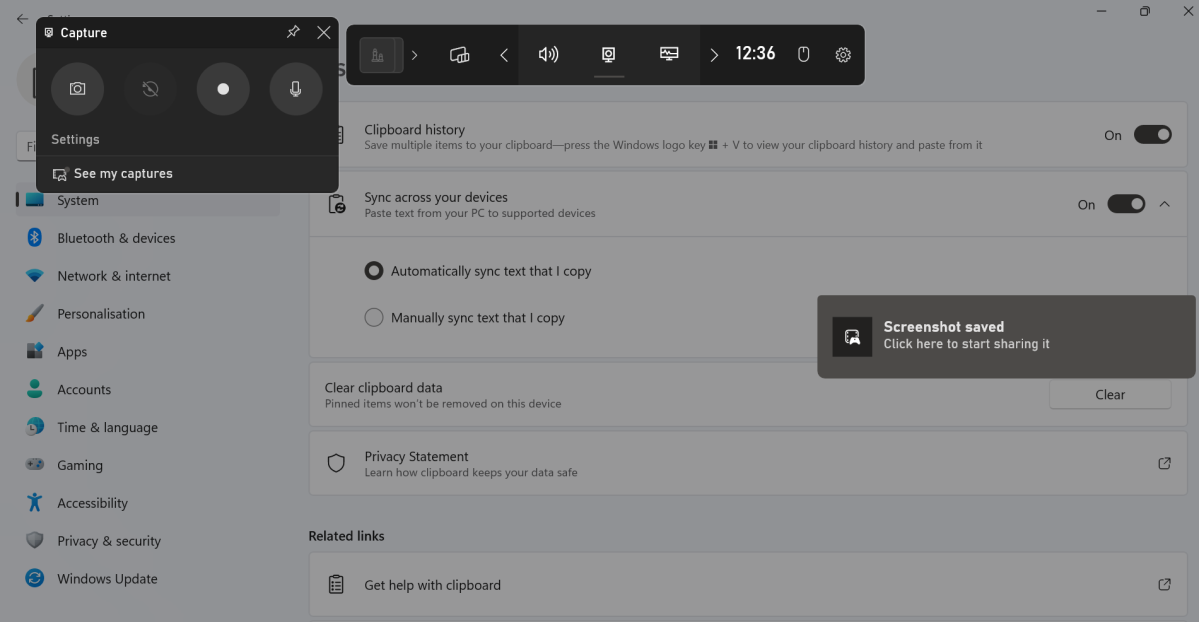 Screenshot Windows