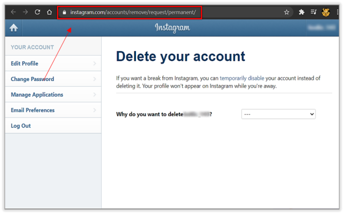 Account Delete Instagram