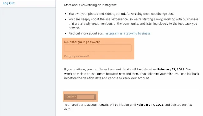 How to Delete Instagram Account