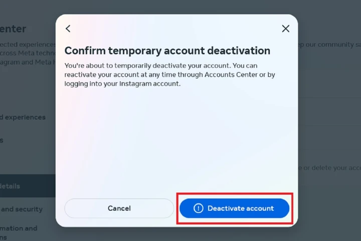 How to Deactivate an Instagram Account