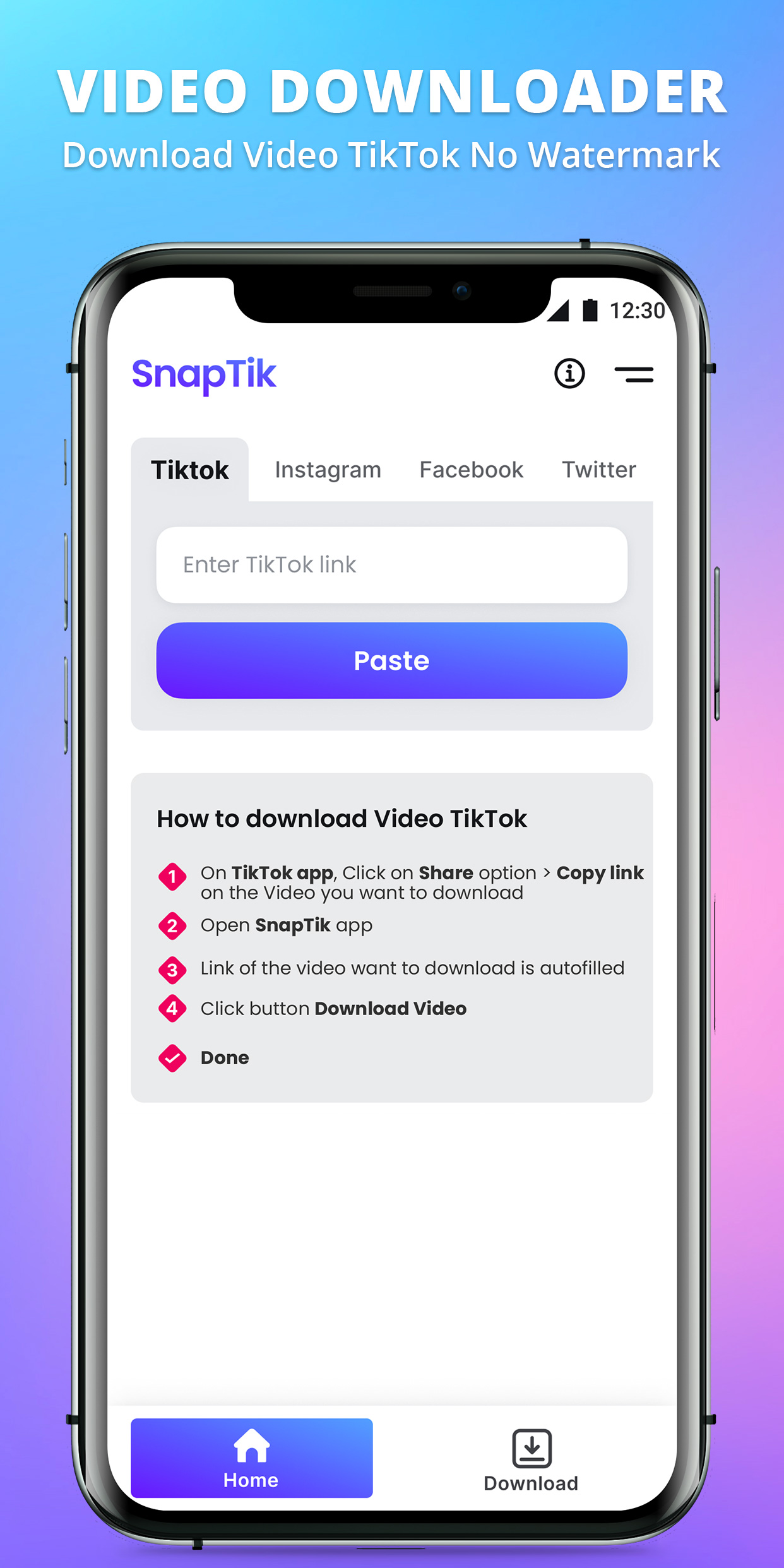 Download TikTok Video Without Watermark